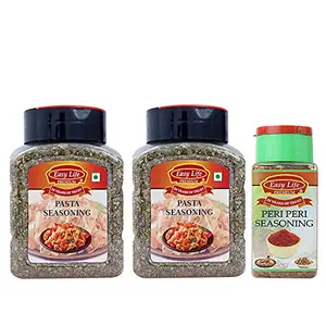 Easy Life Combo Pack of Pasta Seasoning 125g (Pack of 2) Peri Peri Seasoning 75g