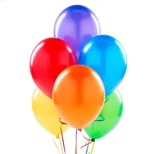 Metallic Shiny Peal Finish Balloons (Multicolour) - Pack of 25
