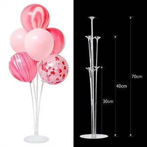 Table Desktop Balloon Holder with Sticks Cups and Base Stand Kit Set