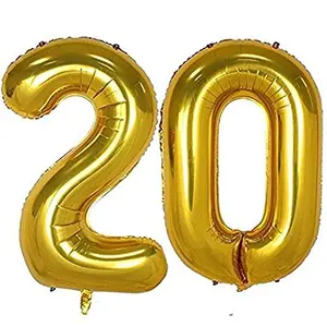 Number 20 Foil Balloon for Brthday Anniversary Celebration