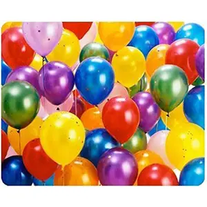 Metallic Shiny Balloons for Theme Party Brthday Anniversary Small Shower and Decorations (Multicolour) - Pack of 50
