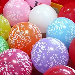 Party Bazz Printed Theme Brthday Party Decoration Balloons (Pack of 100)