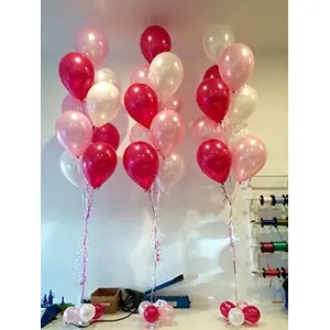 Foredecor 52 Hd Metallic Balloons (Red Pink)