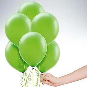 Latex Balloons for Party Decorations (Kiwi Green) - Pack of 25