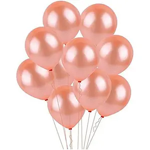 Products HD Metallic Finish Balloons for Brthday / Anniversary Party Decoration ( Rose Gold Color ) Pack of 60