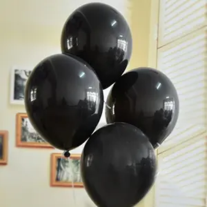Products HD Metallic Finish Balloons for Brthday / Anniversary Party Decoration ( Black ) Pack of 150
