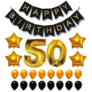 50th Brthday Party Balloons Supplies & Decorations Set (40666)