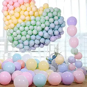 Pack of 100 Pastel Balloons for Brthdays and Decorations
