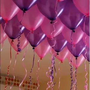 Party Balloons Metallic HD for Brthday / Anniversary / Small Shower - (Pink and Purple) Pack of 100 (HD100-PP)