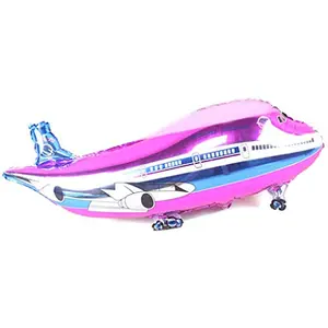 Airplane Shape foil Balloons (Pack of 4 Pink) for air Hostess or Pilot Graduation Ceremony