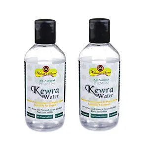 Nawab's Secret 100% Natural Premium Kewra Water 400 ml(Pack of 2 * 200ml) - Essence for Biryani and Mughlai Dishes