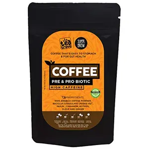 Superbrew Prebiotic and Probiotic Coffee for Gut Health - 1 Billion CFUs of heat-stable Delicious Probiotic drink mix to support a healthy digestive system and immunity