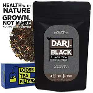 Darjeeling Second Flush Tea Chai with Loose Tea Filter for Weight Loss(100 Gm 50 Cups)