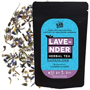 Lavender Tea (30 Gms) | Organic Lavender Flowers Buds Dried Perfect for Tea Baking Lemonade DIY Beauty Soap Making & Fresh Fragrance | Caffeine Free (50 Cups)