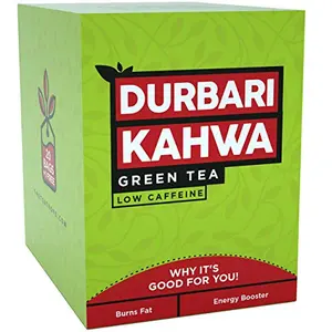 Organic Durbari Kahwa Detox Green Tea Bags for Weight Loss Natural Herbs and Spices Kawa Tea Bags for Hot Green Tea Detox (20 Bags+ 1 Bag Free)