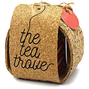Tea Gift Set Moroccan Mint Teas Enclosed Inside Natural Cork Top Reusable as a Base for Protecting Work Surfaces from hot Pans | Perfect Diwali Gift for Family & Friends