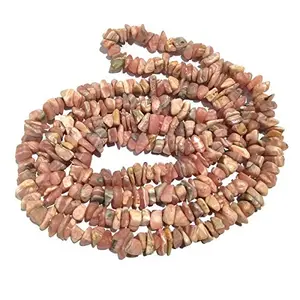 Rhodochrosite Mala/Necklace Natural Crystal Stone Chip Bead Mala for Reiki Healing and Crystal Healing Stone (Color : Multi)