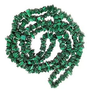 Malachite Chip Stone Beads Unisex Jaap Mala for Healing
