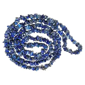 Natural Lapis Lazuli Mala / Necklace Crystal Stone Chip Bead Mala for Reiki Healing and Crystal Healing Stons (Color : Blue)