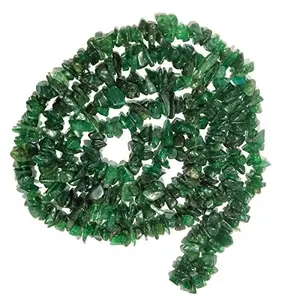 Natural Green Aventurine Mala / Necklace Crystal Stone Chip Bead Mala for Reiki Healing and Crystal Healing Stons (Color : Green)