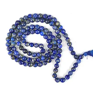 Lapis Lazuli Mala/Necklace Diamond Cut 6 mm Crystal Stone Mala for Reiki Healing and Crystal Healing Stones (Color : Blue)