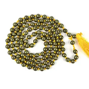Crystu Natural Semi Precious Crystal Stone 6 mm 108 Beads Jap Mala / Necklace for Reiki Healing Stones