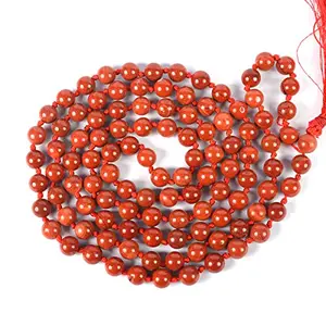 Red Jasper 8 mm Reiki Healing and Crystal Healing 108 Beads Stone Crystal Unisex Jaap Mala Necklace