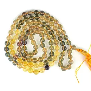 Multi Flourite Mala 6 mm Stone Mala/Necklace Crystal Mala 108 Beads Jaap Mala for Reiki Healing and Crystal Healing Stone (Color : Multi)