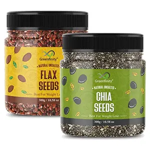 Raw Flax - 300g Chia Seeds - 300g | All Premium.