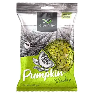 Raw Pumpkin Seeds Protein and Fibre Rich Superfood - 200g (Pouch Pack).