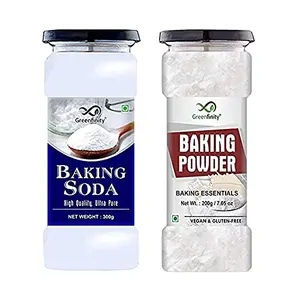 Baking Soda 300g & Baking Powder 200g | 100% Hygine (Can Pack).