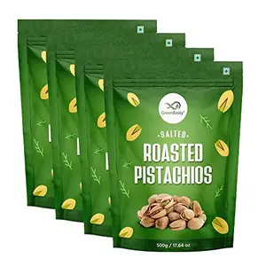 Roasted & Lightly Salted Pistachios 200g (Pack of 4) 800g [Vacuum Pack].