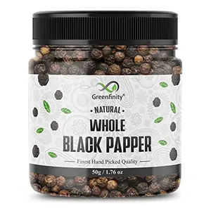 Whole Black Pepper (Kali Mirch) 50g | Finest Hand Picked Quality.