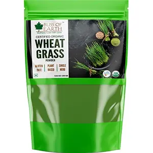 Bliss of Earth 250 gm USDA Wheatgrass Powder Organic Super Food Dietary Supplement