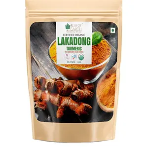 Bliss of Earth 1KG High Curcumin Certified Organic Lakadong Turmeric Powder For Daily Cooking
