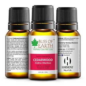Bliss of earth® 100% Pure CEDARWOOD Essential Oil - 10 ML Bottle - Finest Quality Therapeutic Grade Essential Oils Ideal For Aromatherapy¦