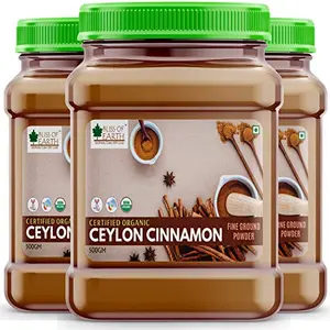 Bliss of Earth 3x500gm USDA Ceylon Cinnamon Powder Organic For Weight Loss Drinking & Cooking Dal Chini Powder