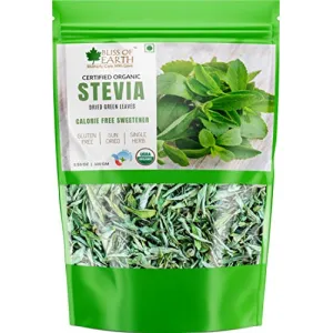 Bliss of Earth Organic Stevia Leaves Dried Natural & Sugarfree Best Taste 100GM