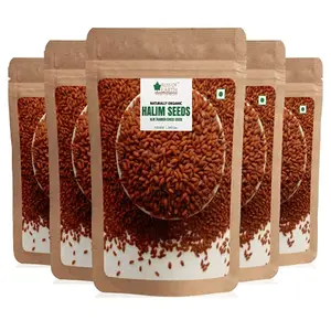 Bliss Of Earth Halim Seeds Organic for Eating Aliv Seeds for Hair & Immunity Booster Foods Pack of 5x200gm