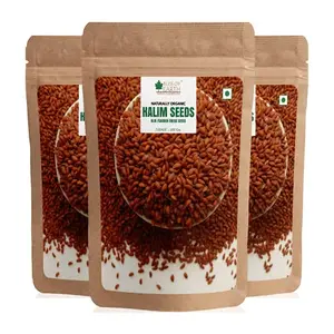 Bliss Of Earth Halim Seeds Organic for Eating Aliv Seeds for Hair & Immunity Booster Foods Pack of 3x200gm