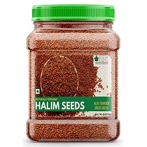 Bliss Of Earth 600gm Halim Seeds Organic for Eating Aliv Seeds for Hair & Immunity Booster Foods