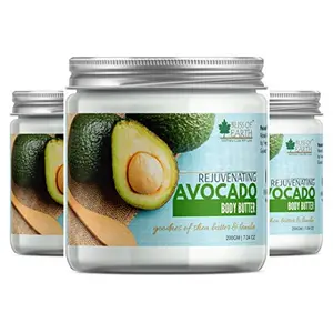 Bliss of Earth Rejuvenating Avocado Body Butter For Tired Looking Skin (3x200GM) Pack Of 3