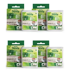 Bliss of Earth 99.8% REB-A Stevia Sugar free Tablets Pellets Zero Calorie Keto Sweetener Instant Dissolve 4X500 Tablets