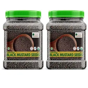 Bliss of Earth:USDA Organic Black Mustard Seeds For Cooking (Kali Sarson) 2x600GM