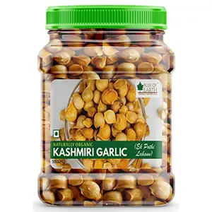 Bliss of Earth Naturally Organic Kashmiri Garlic From Indian Himalayas, Single Clove, Kashmiri Lahsun Ek Pothi, Snow Mountain Garlic- 500 Gm