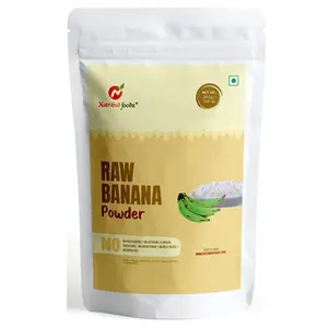 Nutribud Foods Raw Banana Powder (Kerala Nendran Banana) -- Gluten-Free | Natural Ingredients | Pack of 1 200g