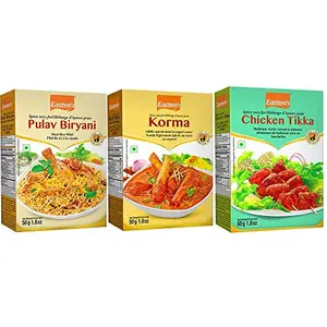 Eastern Mughlai Range Korma (50 g)Chicken Tikka (50 g) Pulav Masala (50 g) (Pack of 3)