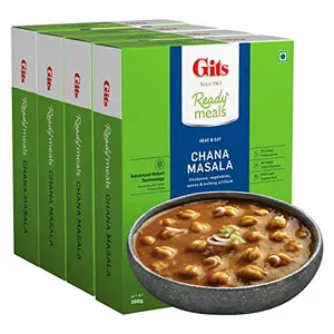 Gits Ready to Eat Chana Masala 1200 g (Pack of 4 X 300g)