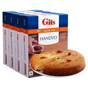 Gits Instant Handvo Snack Mix 800g (Pack of 4 X 200g Each)