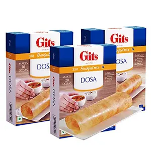 Gits Instant Rice Dosa Breakfast Mix 1500g (Pack of 3 X 500g Each)
